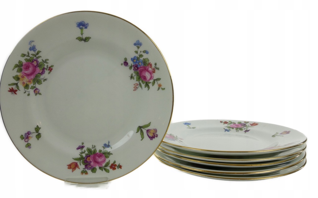 PCHLI TARG - TALERZYKI - CROWN STAFFORDSHIRE - 6 SZT.