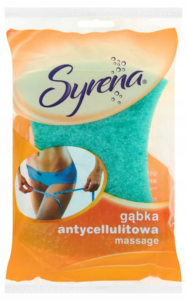Gąbka kąpielowa SYRENA Massage niebieska