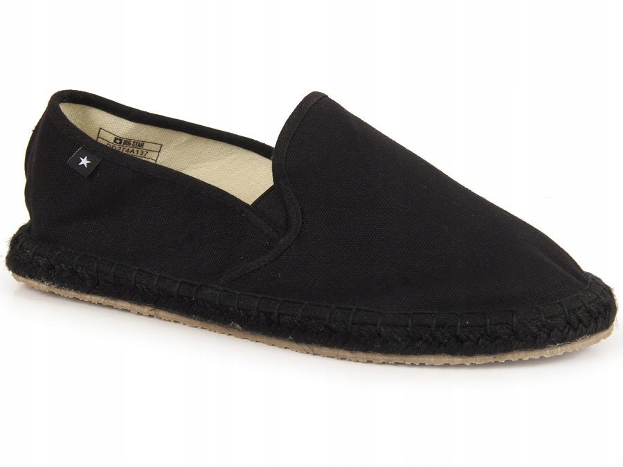 ESPADRYLE damskie TEKSTYLNE czarne BIG STAR 41