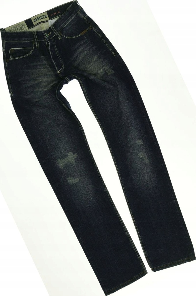 SUPERDRY _ NIEBIESKIE JEANSOWE SPODNIE _ S