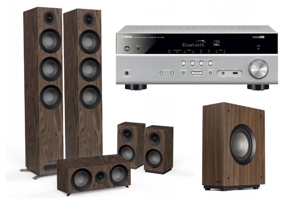 Yamaha RX-V385 Ti+ JAMO S809 HCS + S810 WALNUT SUB