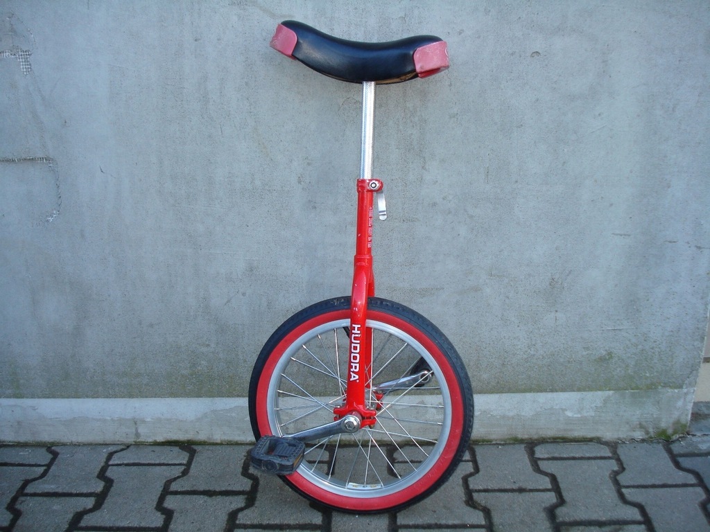 Monocykl HUDORA 16'' jednokołowiec alu red