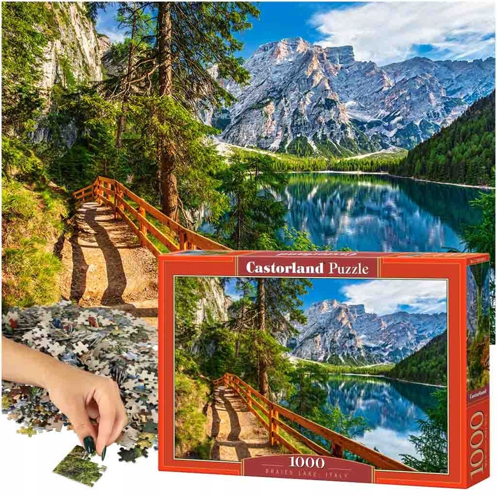 CASTORLAND Puzzle układanka 1000 elementów Braies Lake, Italy - Jezioro Bra