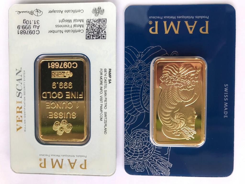 Fortuna PAMP sztabka złota 31,1g GOLD - Szwajcaria