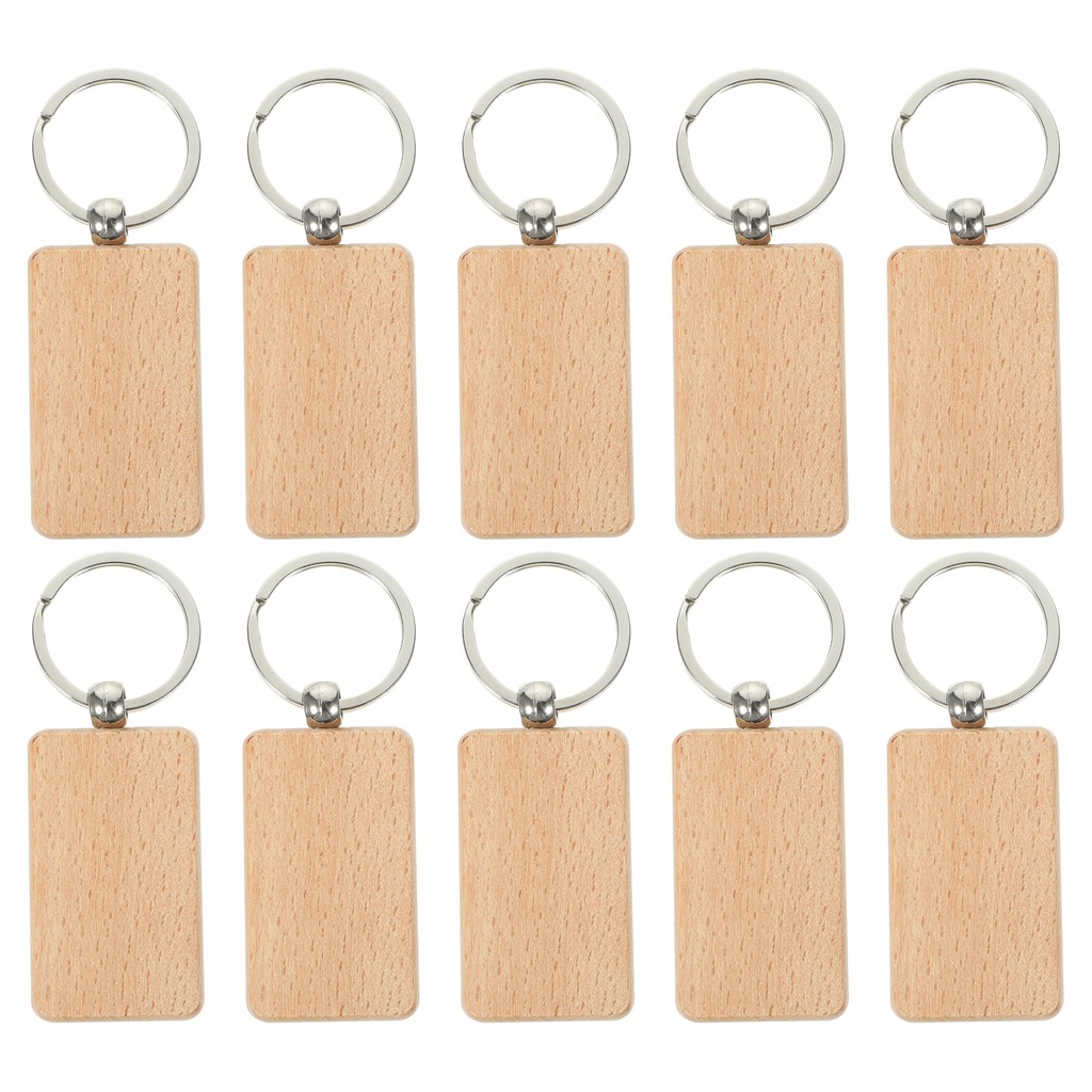 Wooden Blank Keychain Chains DIY Engraving Laser