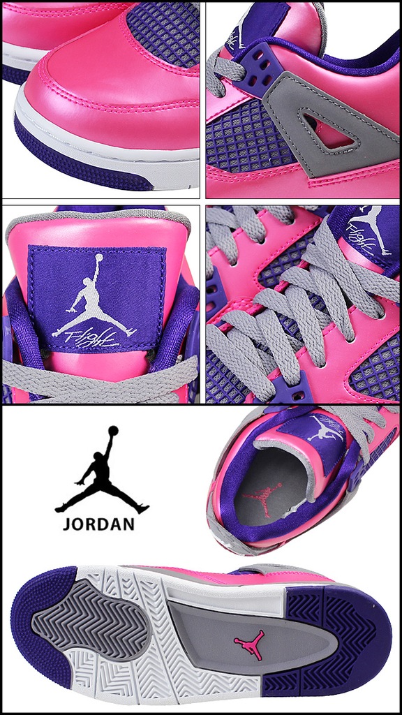 NIKE AIR JORDAN 4 RETRO PINK FOIL PURPLE GS r.38,5