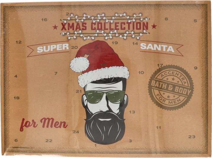 XMAS COLLECTION kalendarz adwentowy dla mężczyzn, Super Santa 24 kosmetyki
