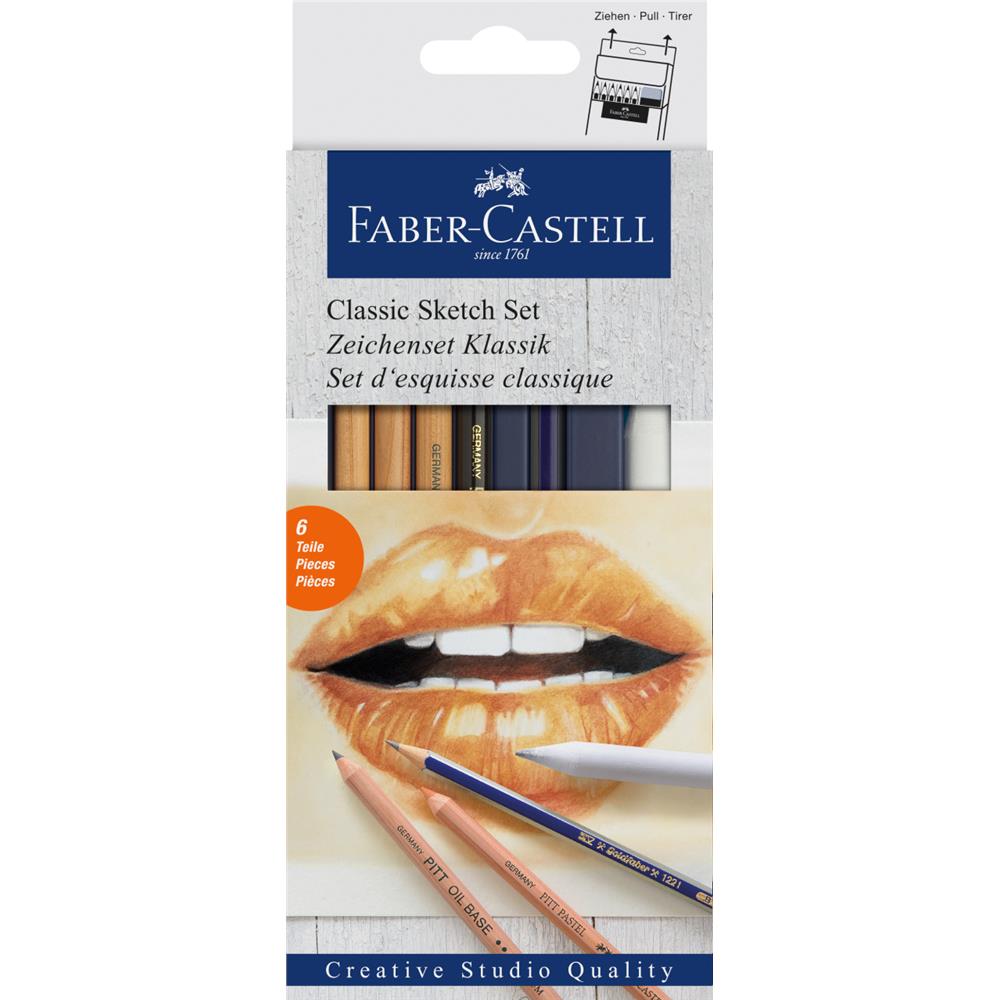 Zestaw do szkicowania Classic 6szt FABER CASTELL