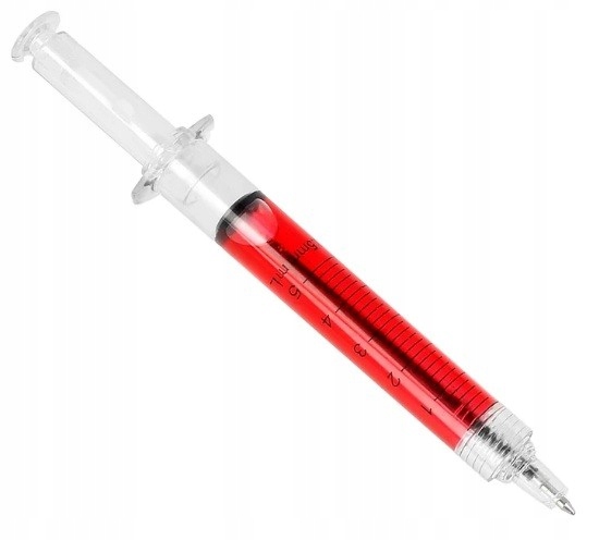 Długopis strzykawka dla aptekarza lekarza