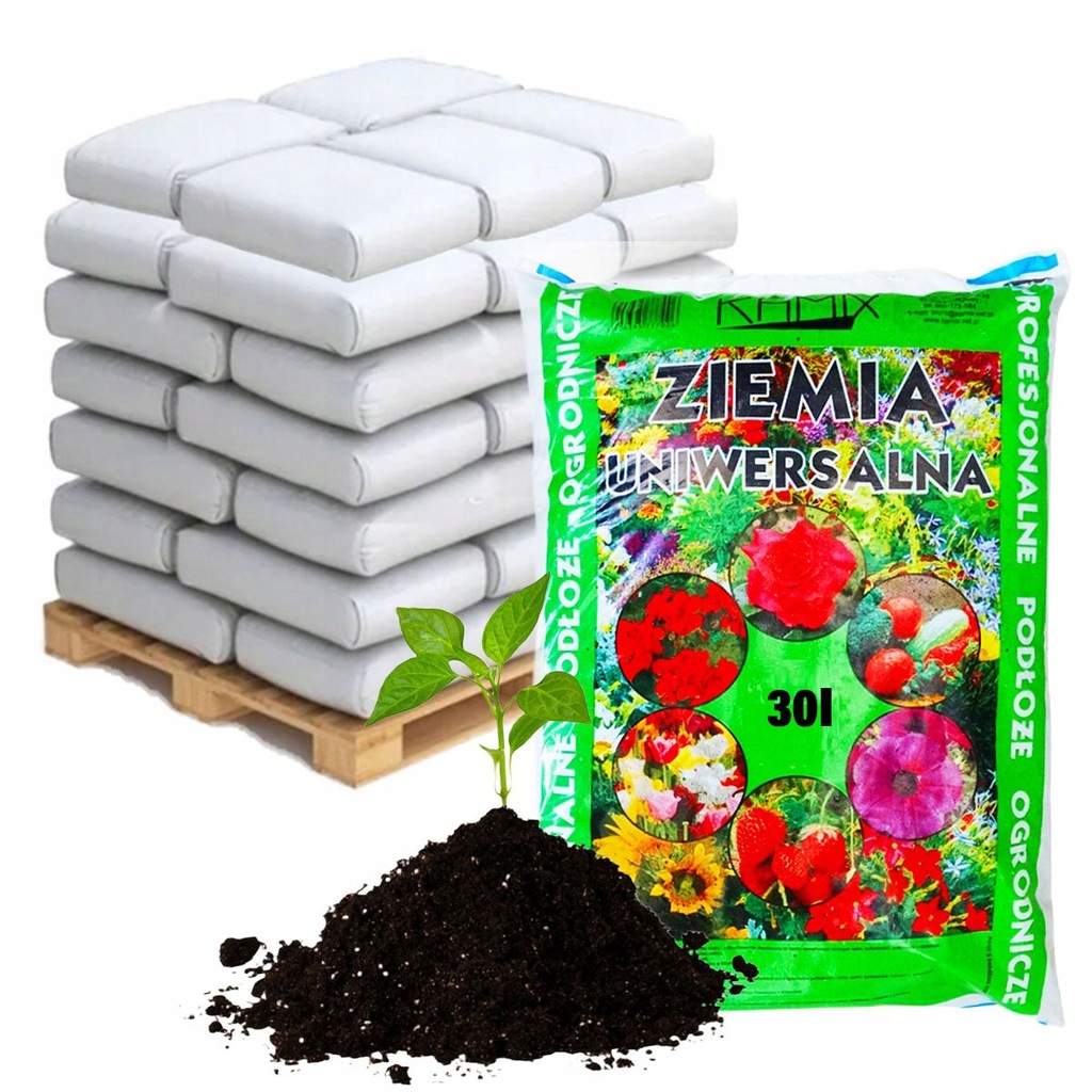 ZIEMIA UNIWERSALNA DO KWIATÓW WARZYW MIESZANKA ZIEMI PLUS NAWÓZ