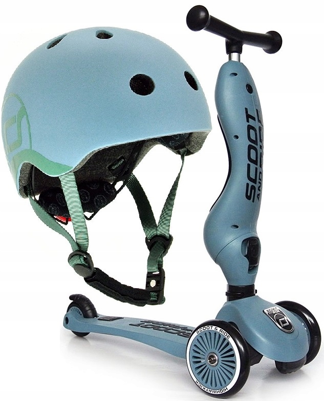 ZESTAW HULAJNOGA + KASK SCOOTANDRIDE 2w1 STEEL1-5L
