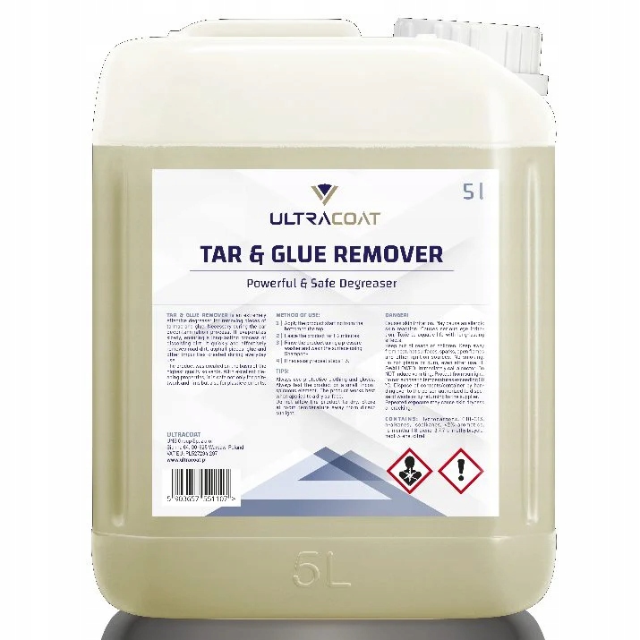 Ultracoat Tar & Glue Remover 5L skuteczny środek do usuwania smoły, asfaltu