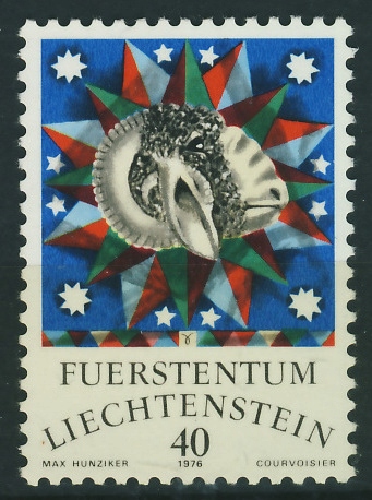 Liechtenstein 40 cent. - Muszla , symbole