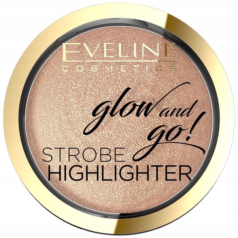 Eveline Glow & Go Rozświetlacz wypiekany nr 02 Gentle Gold 8.5g