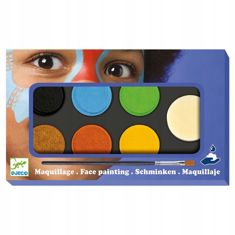 Farby do malowania twarzy Nature 6 sztuk Djeco 3+