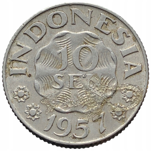 59697. Indonezja - 10 sen - 1957r.