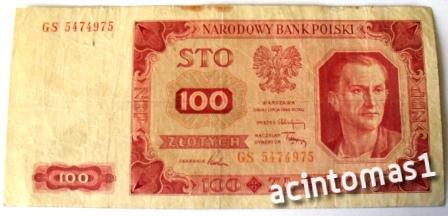 100 ZŁOTYCH – WARSZAWA DNIA 1 LIPCA 1948 ROKU