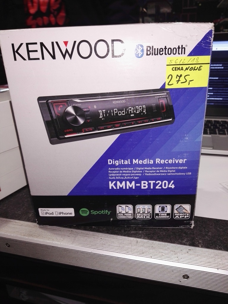 NOWE Kenwood KMM-BT204 usb bluetooth ipod android
