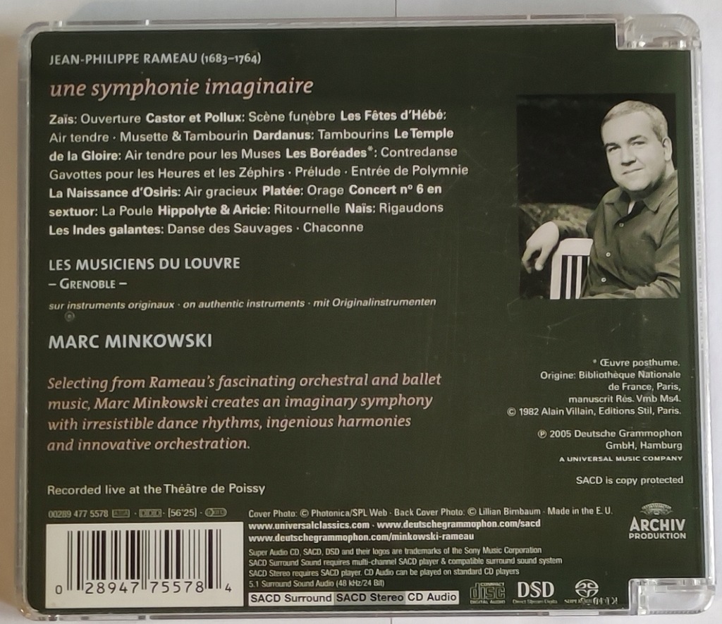 Купить CD SACD Рамо «Воображаемая симфония Минковского»: отзывы, фото, характеристики в интерне-магазине Aredi.ru