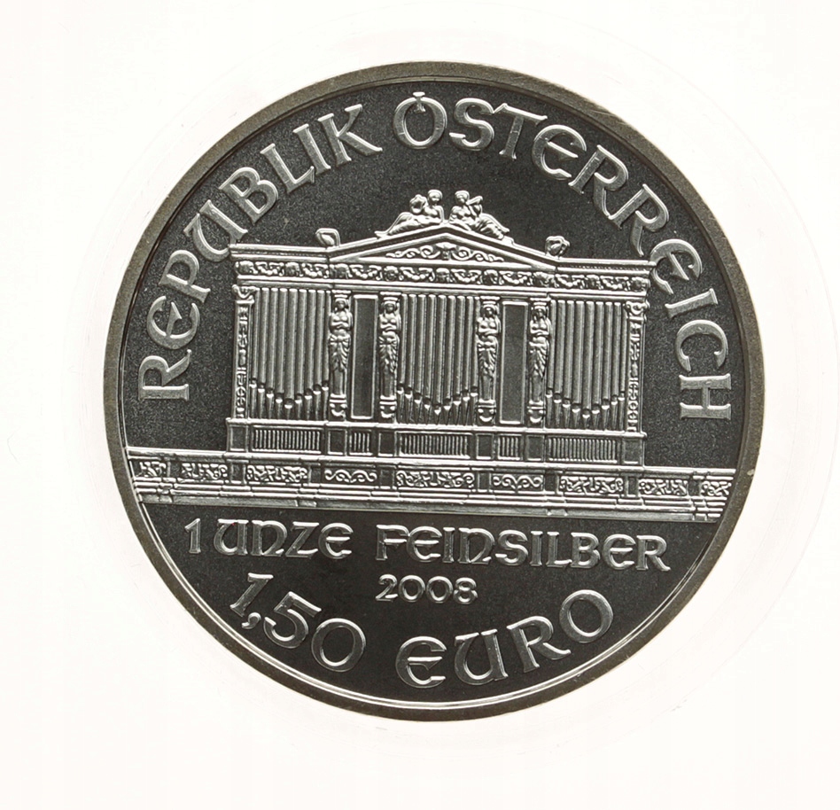 [M9241] Austria 1,5 euro Filharmonik 2008 1 uncja srebra