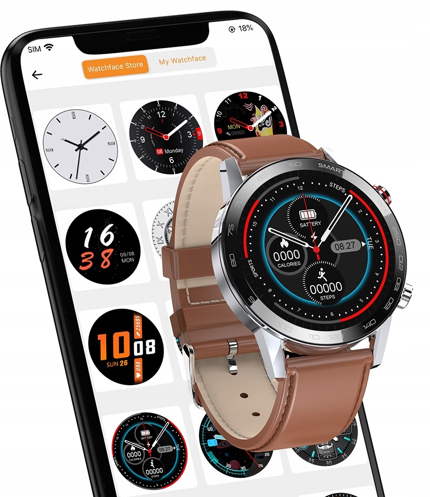 Купить Часы SmartWatch, монитор артериального давления ЭКГ, 360x360 5.0: отзывы, фото, характеристики в интерне-магазине Aredi.ru