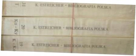 Bibliografia polska t 19,20,31 - K. Estreicher