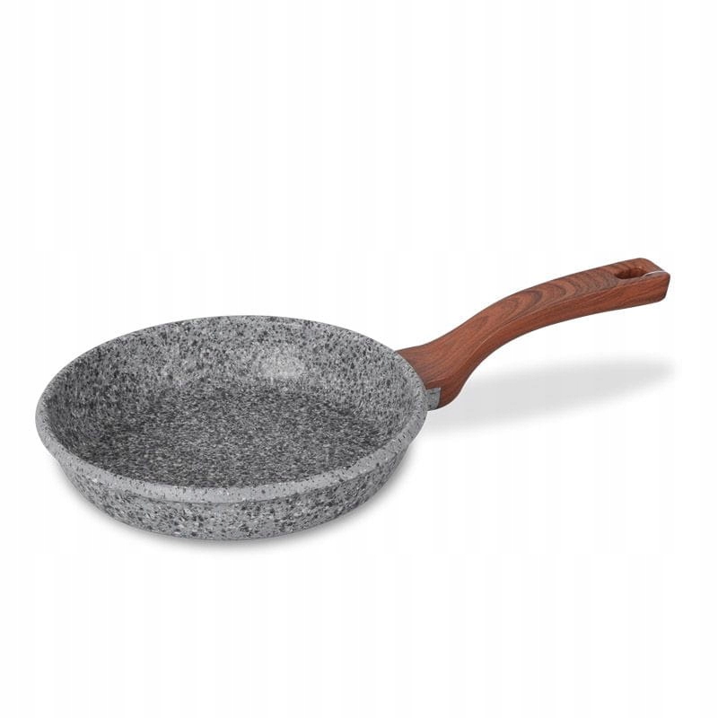 Patelnia tradycyjna granitowa PROMIS Granite 26cm brązowa rączka