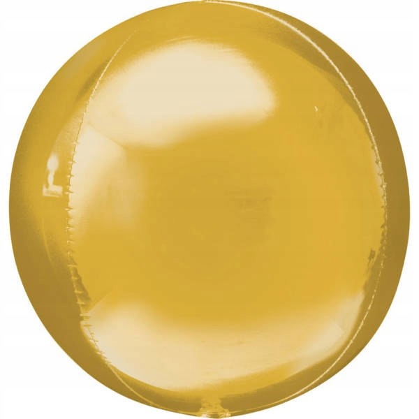 Balon Orbz kula złota 3D 53 cm