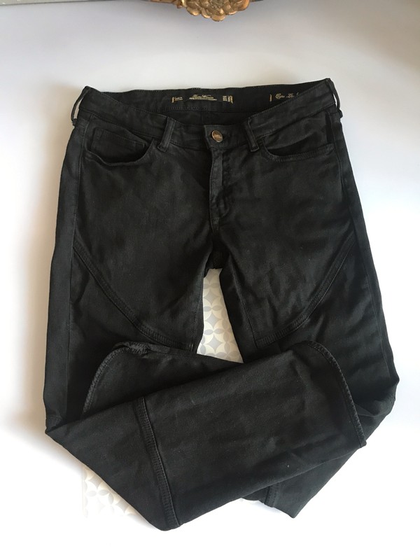 Czarne spodnie jeansy Zara 36 S