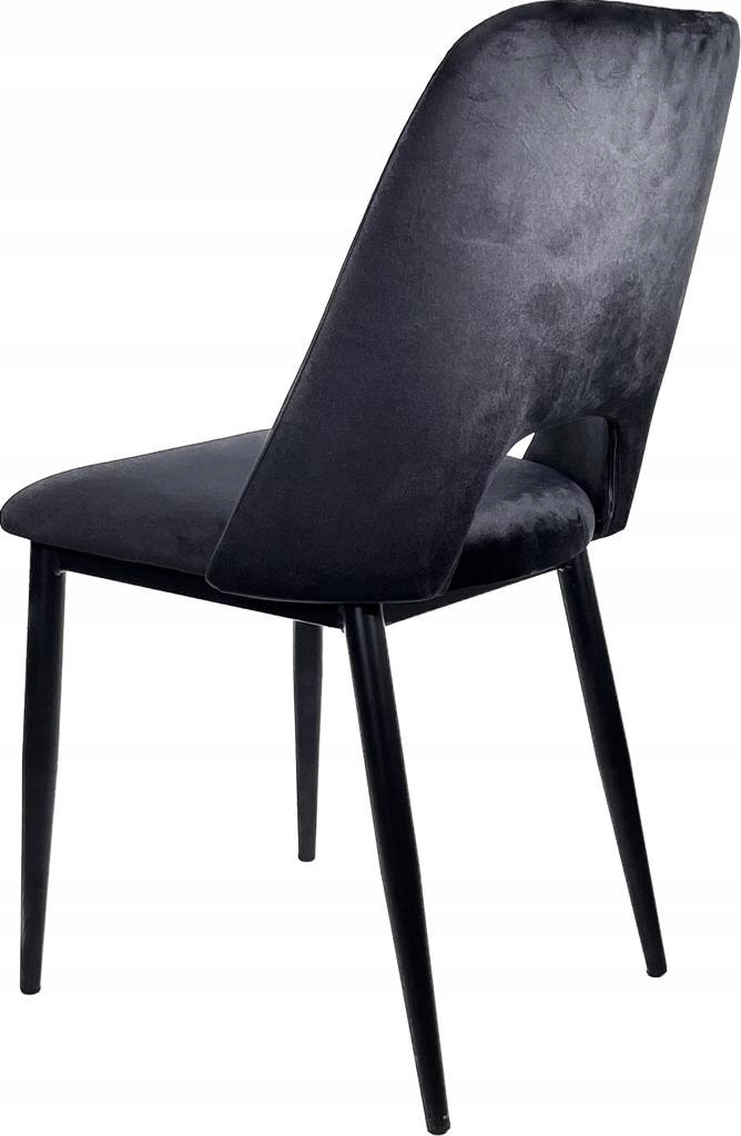 Lugano Krzesło tapicerowane GOTI BLACK VELVET