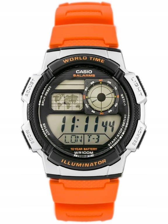 ZEGAREK MĘSKI CASIO AE-1000W 4BV (zd073d) - WORLD