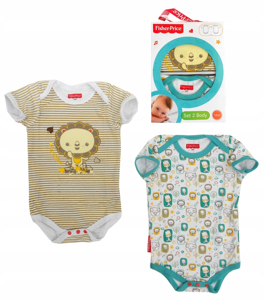 Body krótki rękaw - 2 pack Fisher Price : 6 m