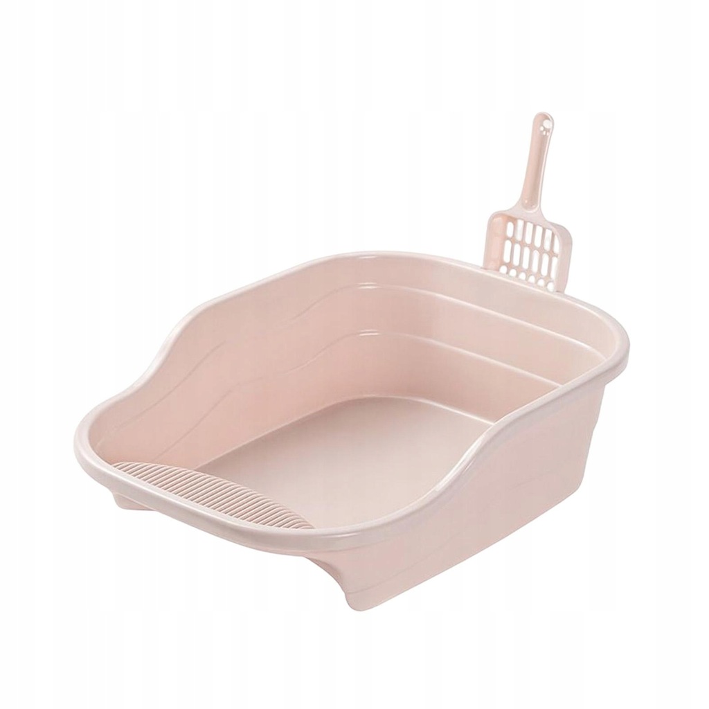 Cat Litter Tray Cat Litter Box Open Durable Pink