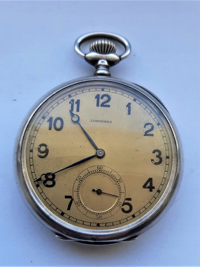 Srebrny zegarek kiesz. m. LONGINES z 1917 roku.