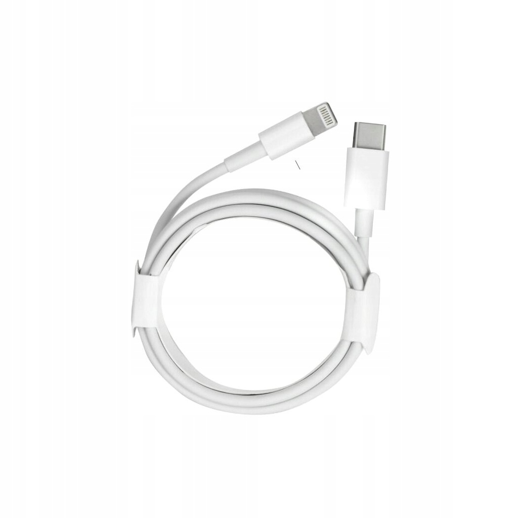 Kabel Typ C do iPhone Lightning 8-pin Power Delivery PD12W biały