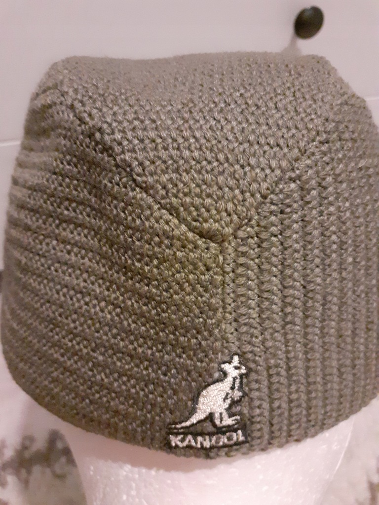 kangol kaszkiet khaki roz m stan bdb