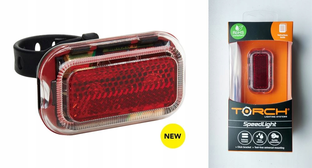 Lampka rowerowa tył Torch speedlight 55009 czarna