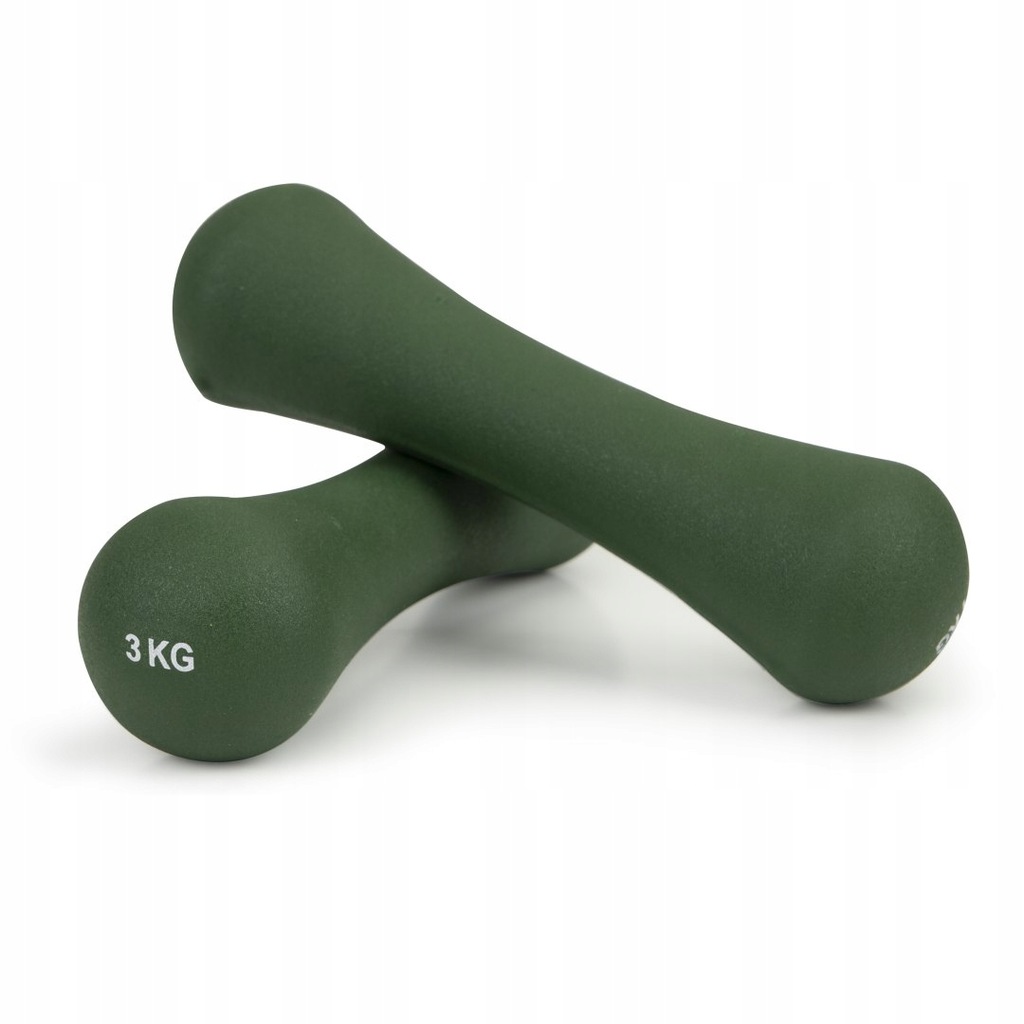 Hantelki hantle sztangielki ciężarki neoprenowe zestaw fitness 2x3 kg
