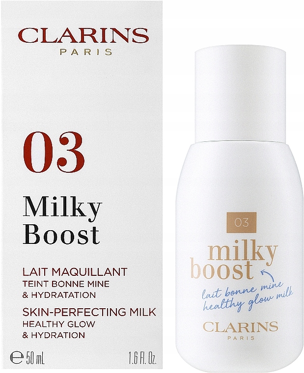 CLARINS Milky Boost Upiększające mleczko do makijażu 03