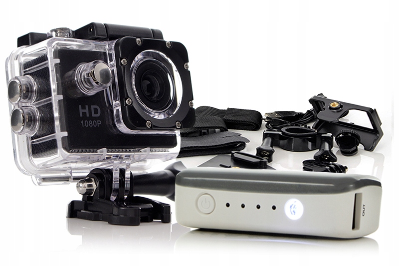 Mini kamera HD turystyczna sportowa Z POWERBANKIEM