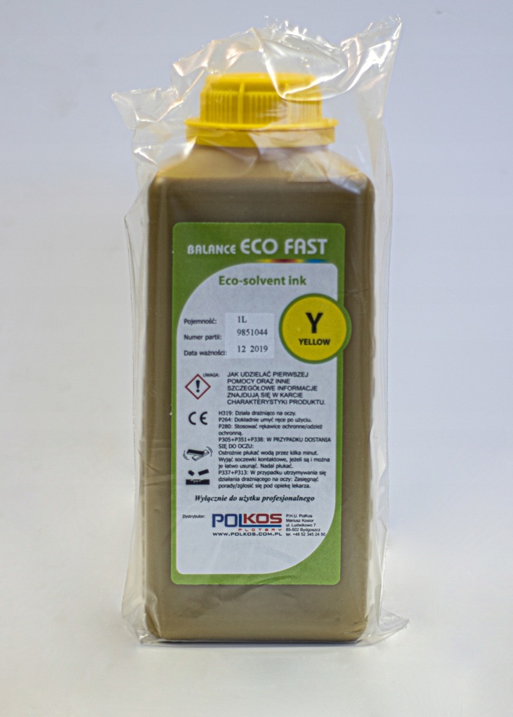 Atrament Eco-solvent żółty Veika