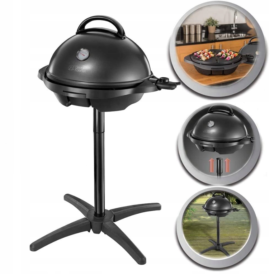 GRILL ELEKTRYCZNY George Foreman 2400W 44CM STOJAK