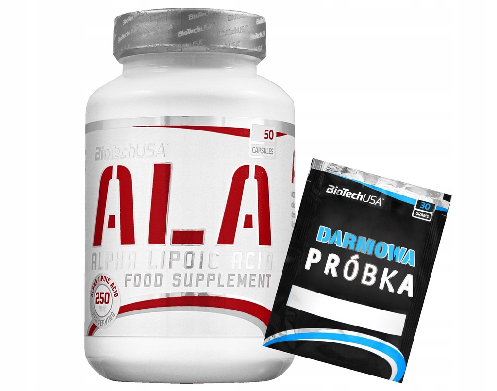 BIOTECH USA ALA 50kaps. 250mg KWAS ALFA-LIPONOWY !