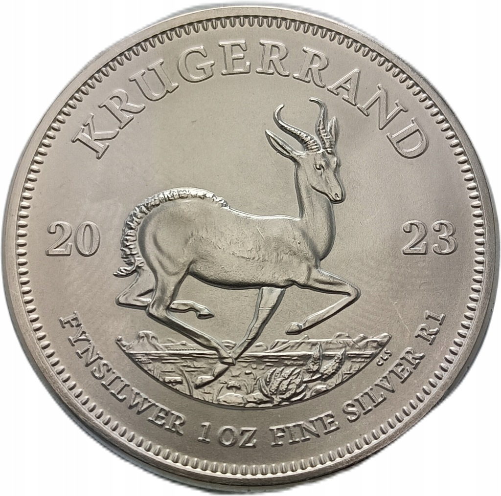 Moneta Krugerrand BU In Argento Da 1 Oz Del Sud Africa, Non Circolata, Collana In Argento Sterling 925 Massiccio, NUOVA, Antilope Springbok - Italia - Foto 8