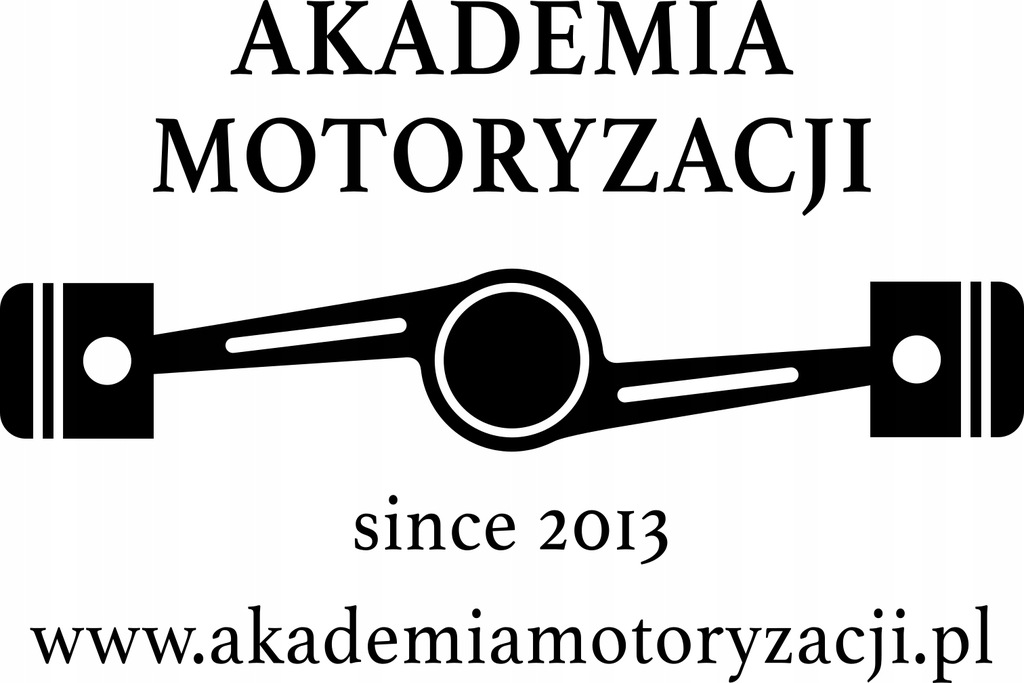 Naklejka Akademia Motoryzacji 23x15cm