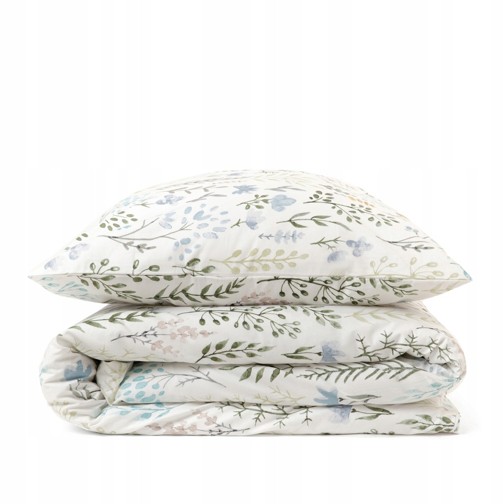 Pościel FORE bawełniana z wzorem roślinnym 160x200