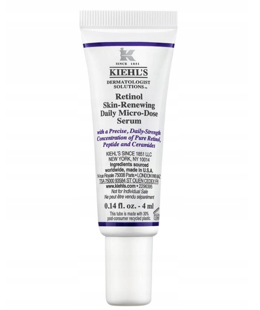 KIEHL'S Retinol SkinRenewing MicroDose SERUM 4ml 11964431350 oficjalne archiwum Allegro
