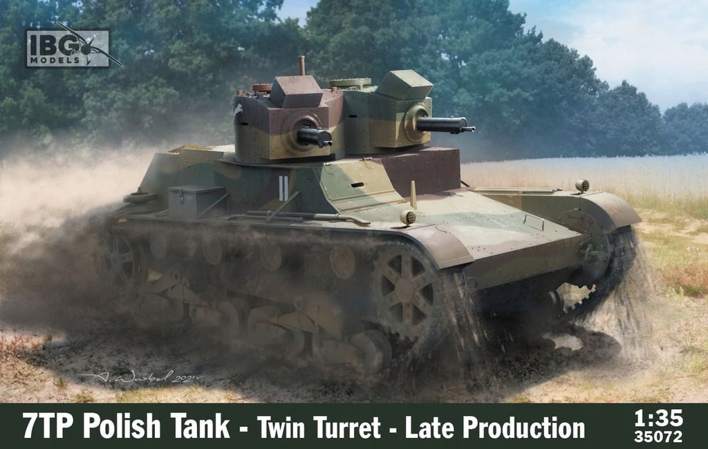 IBG 35072 1:35 7TP Polish Tank Twin Turret Late Pr