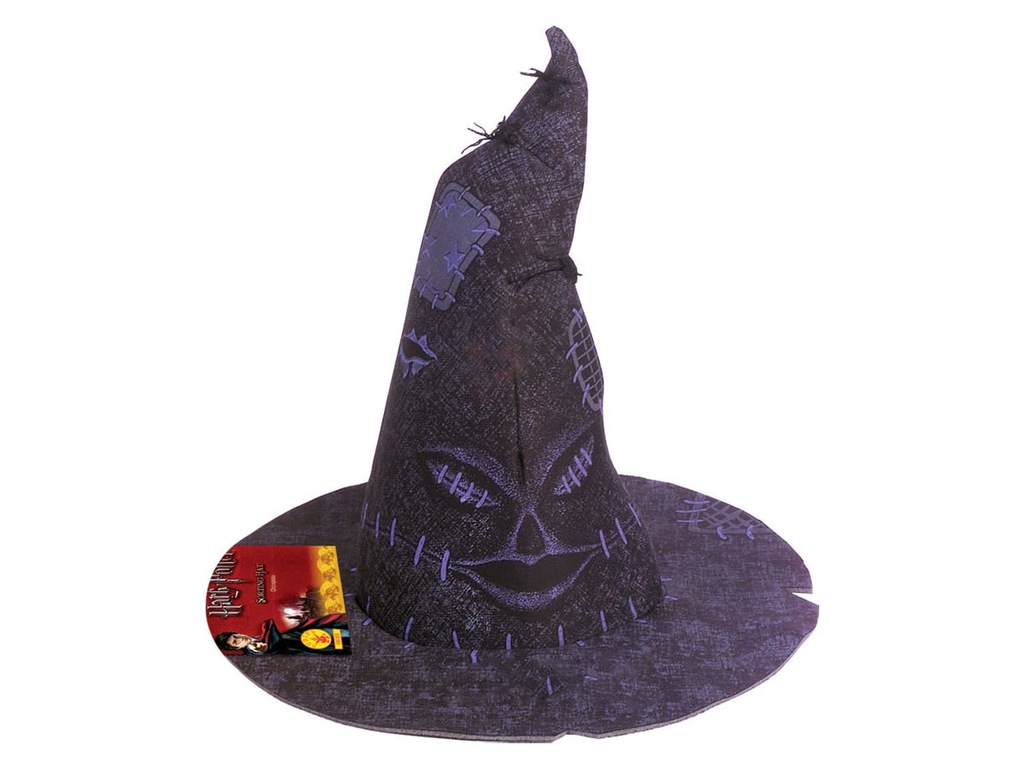 Kapelusz czarownicy fioletowo czarny Halloween