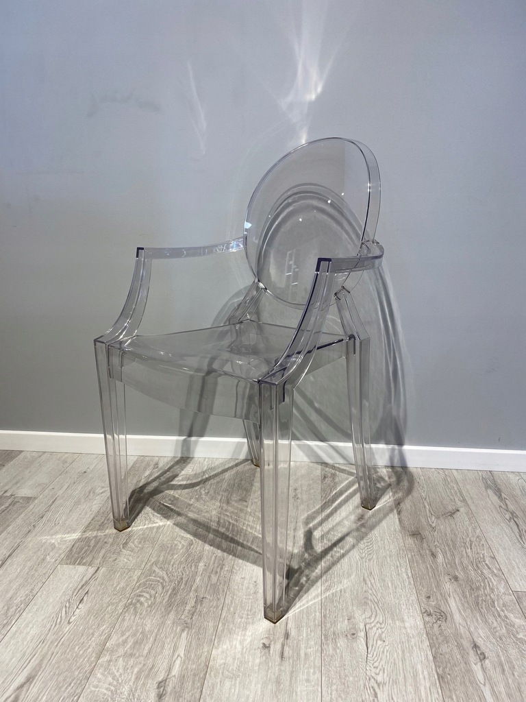 KRZESŁO fotel Louis Ghost Kartell design włoski